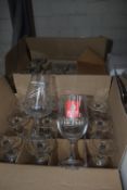 2x Boxes of Assorted Branded Bar Glasses