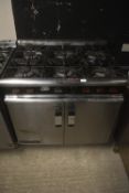 M Line Plus Commercial Six Burner Gas Stove over Oven