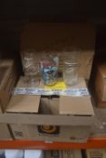 3x Boxes of Assorted Branded Bar Glasses