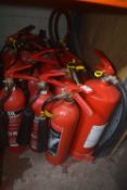 *Quantity of Assorted Fire Extinguishers