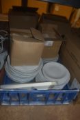 Box of Assorted White Plates