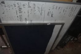 Pinboard and a Whiteboard