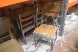 5x Metal Framed Chairs