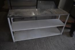 Two Tier Worktable with Stainless Steel Top