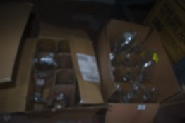 2x Boxes of Assorted Branded Bar Glasses Including Turning Point Brew, Damn Lemon, etc.