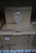 2x Boxes of Ritzenhoff Pint Glasses, and a Box of Half Pint