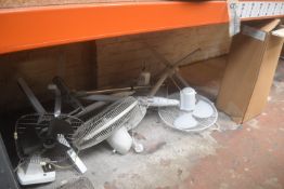 Mixed Lot of Vending Machine Parts, and a Quantity of Assorted Fans