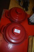 2x Nesto Cast Iron Casserole Pots