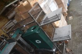 Painted Metal Shelf Unit 140x40cm x 140cm high