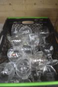 Box Containing a Quantity of Assorted Glasses