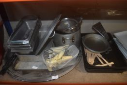 Quantity of Assorted Trays, Bain Marie Inserts, etc.