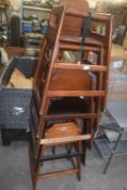 *Five Wooden Highchairs