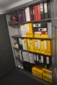Contents of Cupboard to Include Assorted Files and Binders