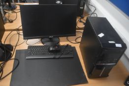 Desktop PC with Monitor, Keyboard, and Mouse
