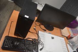 Asus Amtech Desktop PC with Monitor, Keyboard, and Mouse
