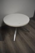 Small White Occasional Table