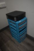 2x Sets of Plastic Storage Drawers