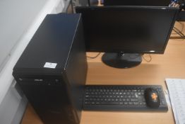 Asus Amtec Desktop PC with Monitor, Keyboard, and Mouse