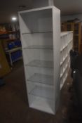 *Five Tier Glass Shelf Unit 60x40cm x 190cm high