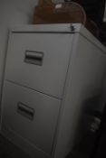 Grey Two Drawer Foolscap Filing Cabinet