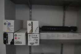 Assorted HP LaserJet Ink Cartridges, and 3x Canon Toner Cartridges