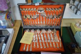 Italian Silver Plated Cutlery Canteen