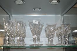 Cut Glass Lead Crystal Wine Glasses