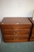 Darkwood Three Drawer Storage Chest