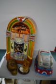 Elvis Presley Ceramic Cookie Jars plus Assorted Items (some AF)