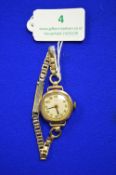 Vintage Rotary Lady’s 9ct Gold Wristwatch with Rolled Gold Strap