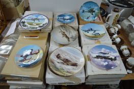 Aircraft Wall Plates Including Royal Worcester plus Other Designs