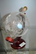 Mayflower Glass Collection Ship in Glass Globe Bottle