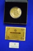 24ct Gold Plated Crypto Curency Bit Coin