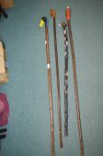 4x Walking Sticks