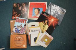 Elvis Presly LPs and Single plus Sun CD Collection