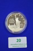 US Commemorative 1oz Silver Dollar 1986 Ellis Island
