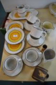 Retro Midwinter Tableware and 3x Hornsea Pots
