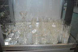 Assorted Wine Glasses etc.