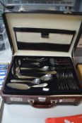 Solingen Stainless Steel Cutlery Canteen in Attache Case