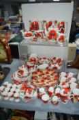 70+pcs of Poppy Themed Tableware by Assorted Makers