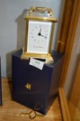 Brass Manual Carriage Clock by Fowkes & Simpson with Presentation Case