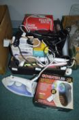 Small Electricals Including Steam Iron and Hair Stylers, etc.