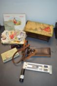 Vintage Collectibles, Football Cards, Wind Thermometer, etc.
