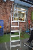 Seven Tread Folding Aluminium Steps