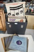 Record Case Containing 12” LP Records