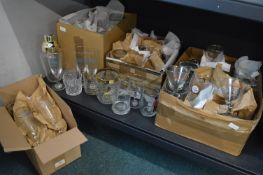 Large Quantity of Vintage Pub and Drinking Glasses