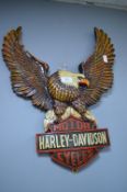 Harley Davidson Motorcycle Eagle Wall Plaque