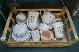 Vintage Pottery Part Tea Sets Including Crown Ducal