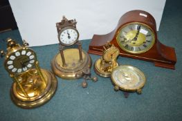 Vintage Clocks for Restoration Including 3x Skelton Clocks