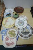 Pottery and Glassware Including Ribbon Plates, etc.